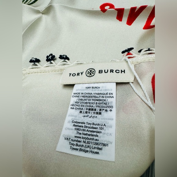 Tory Burch scarf floral flower print - Picture 12 of 12